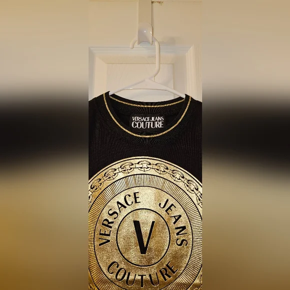 Versace Jeans Collection Black and Gold Top - Picture 3 of 9
